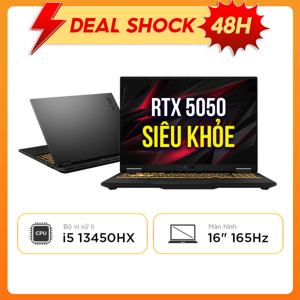 [New 100%] Laptop Asus TUF Gaming F16 FX608JH-RV039W - Intel i5 13450HX | RTX 5050 8GB | 16 Inch WUXGA 165Hz