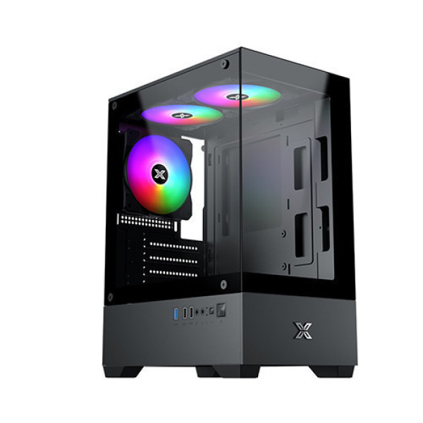 [New 100%] Vỏ máy tính Case Xigmatek VIEW II 3F Black EN46247 - M-ATX | 3 Fan