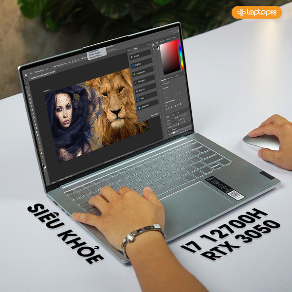 Laptop Cũ Lenovo Slim 7 ProX 14IAH7 - Intel Core i7-12700H | 16GB | SSD 512GB | RTX 3050 | 14 inch 3K 100% sRGB 