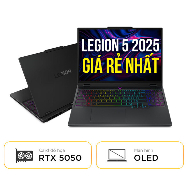 [New 100%] Lenovo Legion 5 15IRX10 83LY00A7VN - Intel Core i7-14700HX | RTX 5050 | 15 Inch OLED WQXGA 165Hz