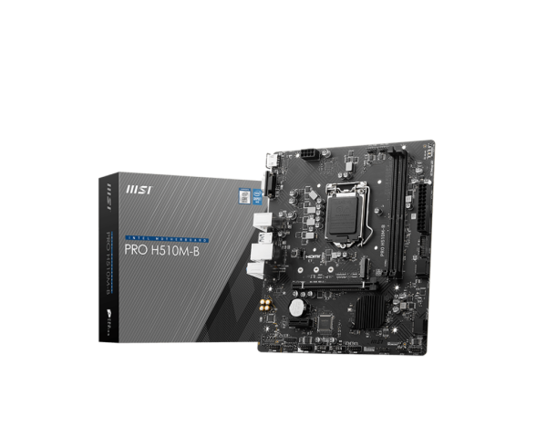 Mainboard MSI H510M-B (Intel H470, LGA 1200, m-ATX, 2 khe RAM DDR4)