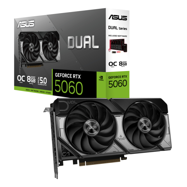 [Mới 100%] Card Đồ Họa VGA Asus Dual RTX 5060 OC Edition 8GB GDDR7 (GDDR7/ 128 bit)