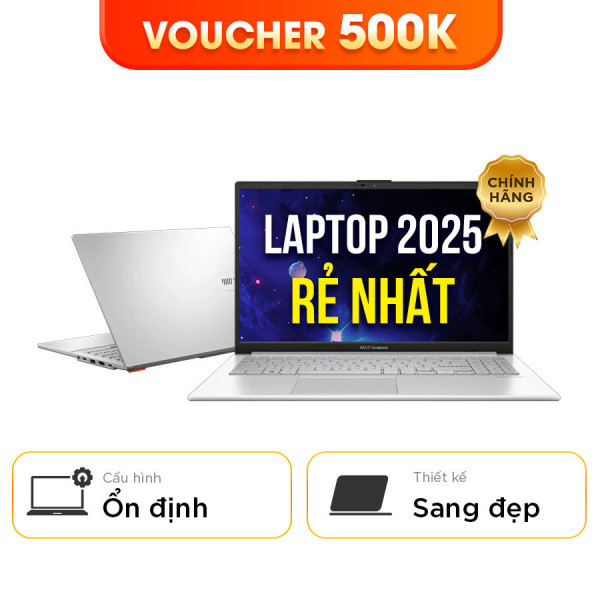 [New 100%] Laptop Asus Vivobook Go 15 E1504GA-BQ1141W - Intel Core i3-N305 | 15.6 inch Full HD