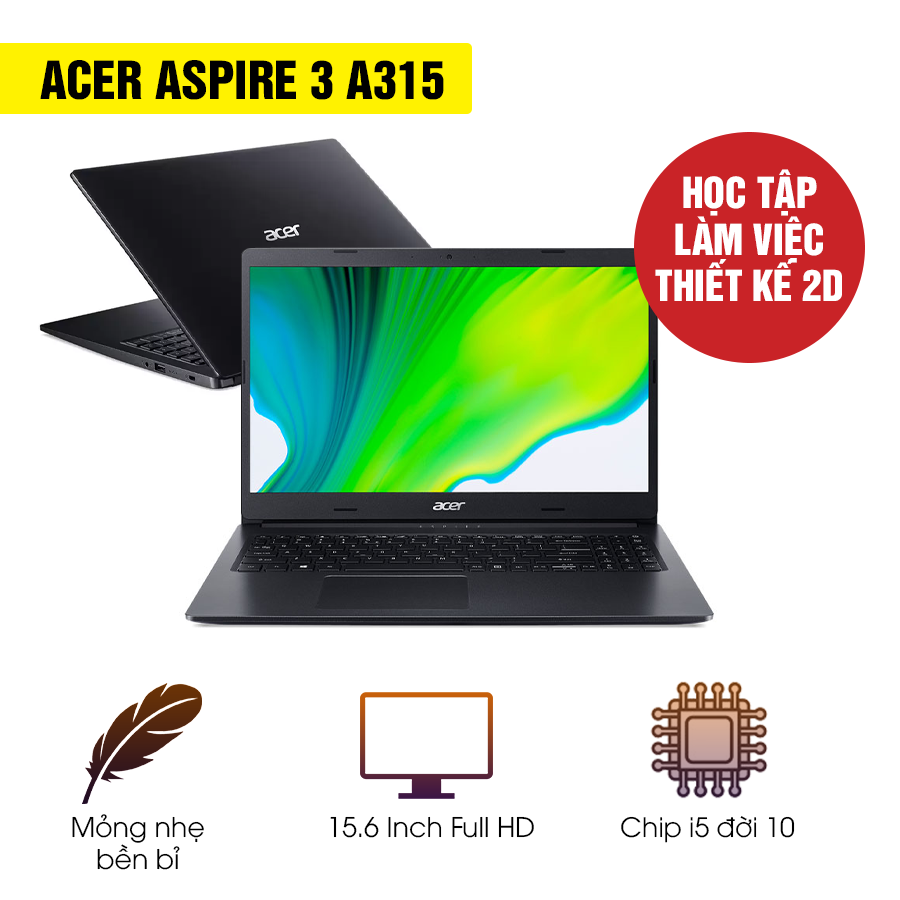 [New 100%] Laptop Acer Aspire 3 A315-56-58EG- Intel Core i5