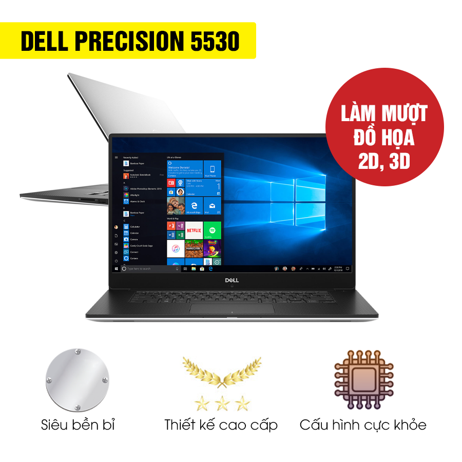 Laptop Cũ Dell Precision 5530 - Intel Core i7 / Xeon
