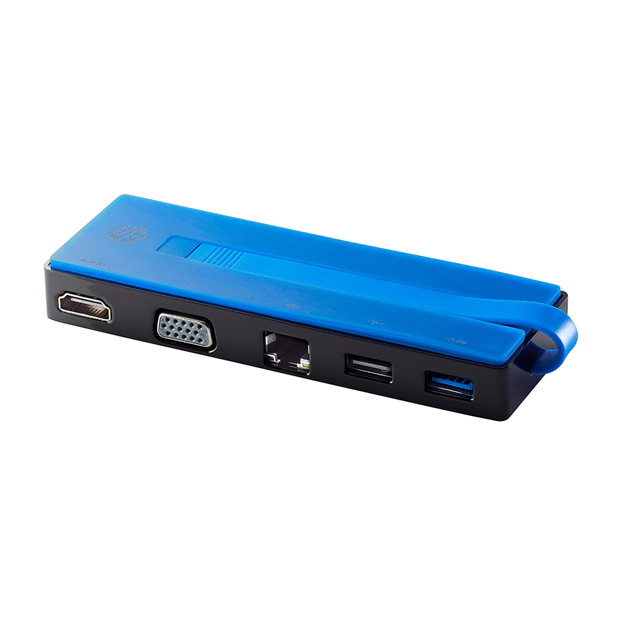Bộ chuyển đổi HP USB-C Travel Dock (T0K29AA) Cáp Type C to HDMI, VGA, LAN,