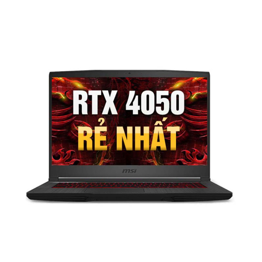 [New 100%] Laptop Gaming MSI GF63 Thin 12VE-460VN - Intel Core i5-12450H | RTX 4050 | 15.6 inch Full HD