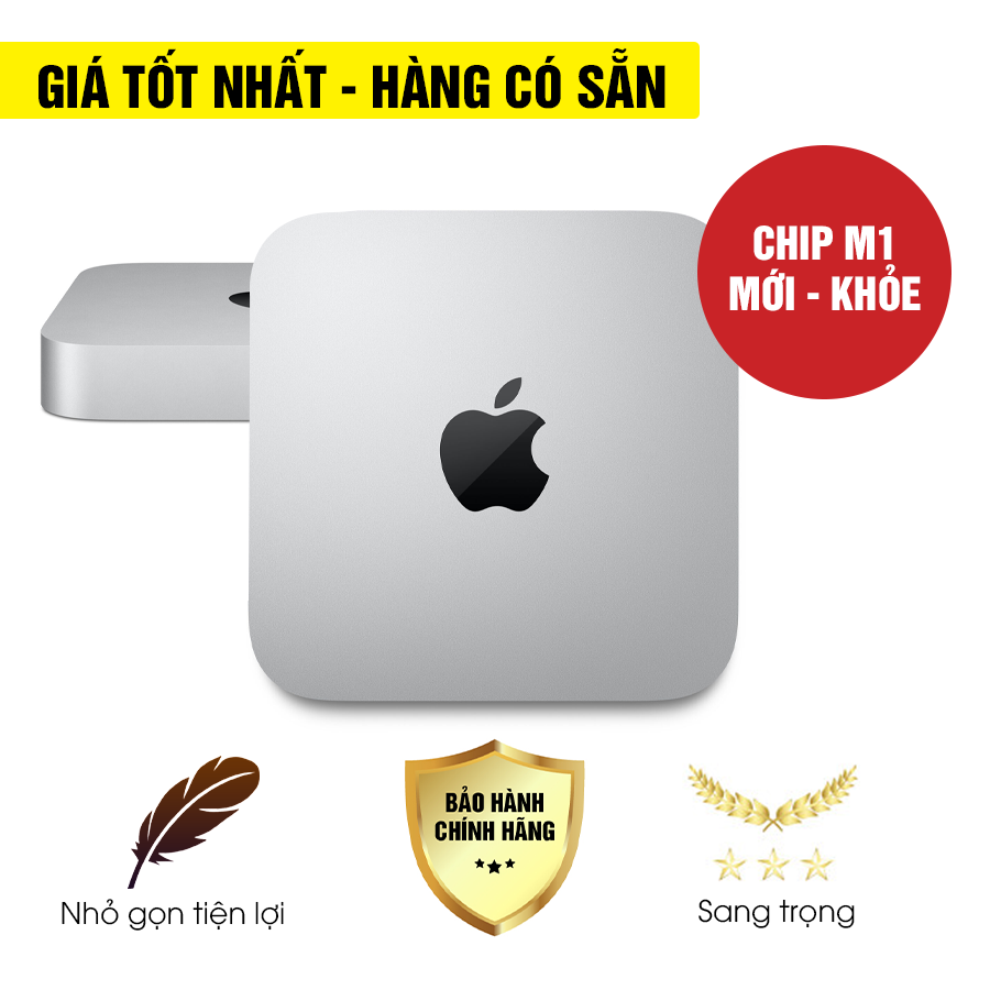 [Mới 100% Full Box] Mac mini (PC mini) Late 2020 (MGNR3SA) - Chip M1 8 Core - SSD 256GB - Chính hãng