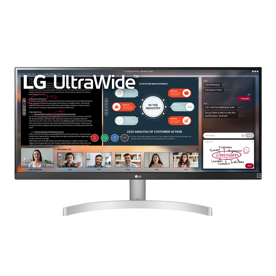 Màn hình LG 29WN600-W (29 inch/WFHD/IPS/250Nits/HDMI+DP/75Hz/5ms)