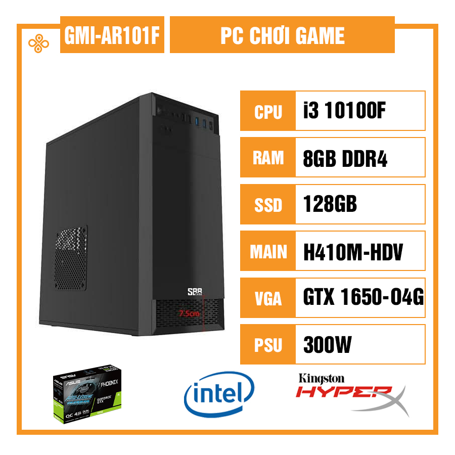 PC Gaming S88 GMi-AR101F-1650 (Intel Core i3 10105F/GTX 1650)