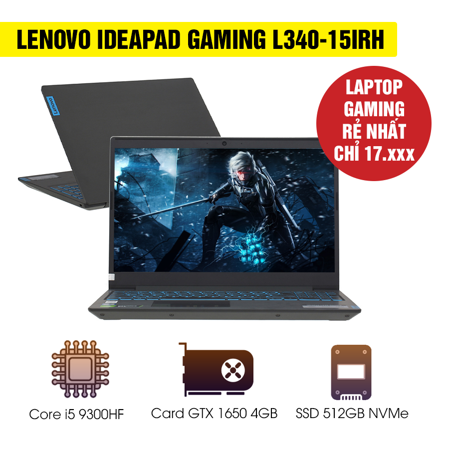 Laptop Lenovo Ideapad Gaming L340-15IRH - Laptop chơi game giá rẻ