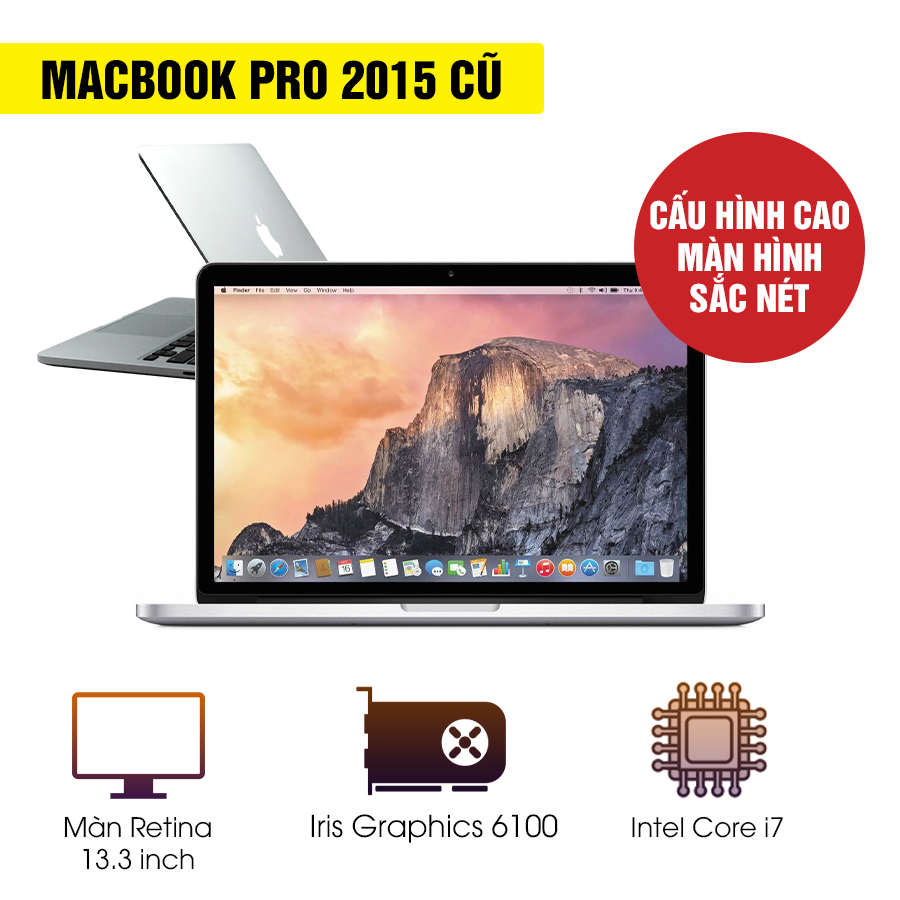 Macbook Pro 2015 13 inch Retina Cũ - Intel Core i7 3.1GHz