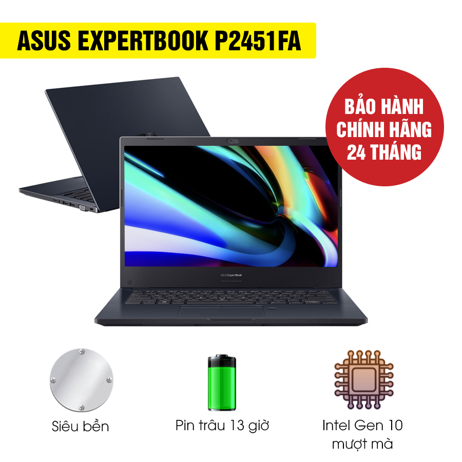 [Mới 100% Full Box] Laptop Asus ExpertBook P2451FA-EK1621 - Intel Core i5