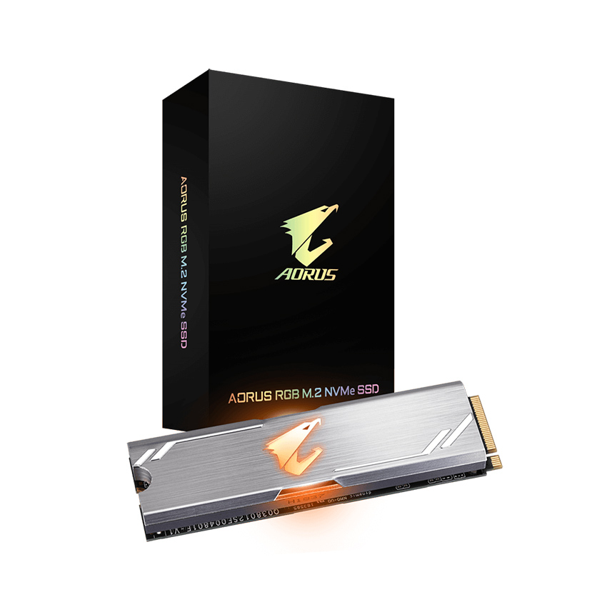 Ổ cứng SSD NVMe 512GB Gigabyte Aorus RGB GP-ASM2NE2512GTTDR - Hàng Chính Hãng