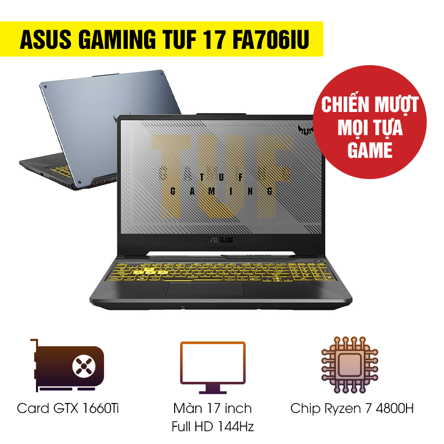 [Mới 100% Full Box] Laptop Asus Gaming TUF 17 FA706IU HX406T - AMD Ryzen 7