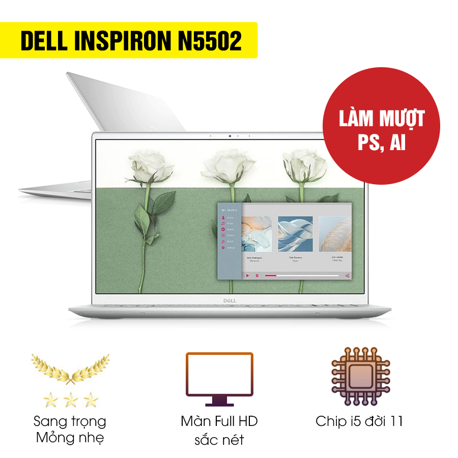 [Mới 100% Full Box] Laptop Dell Inspiron N5502 1XGR11 - Intel Core i5