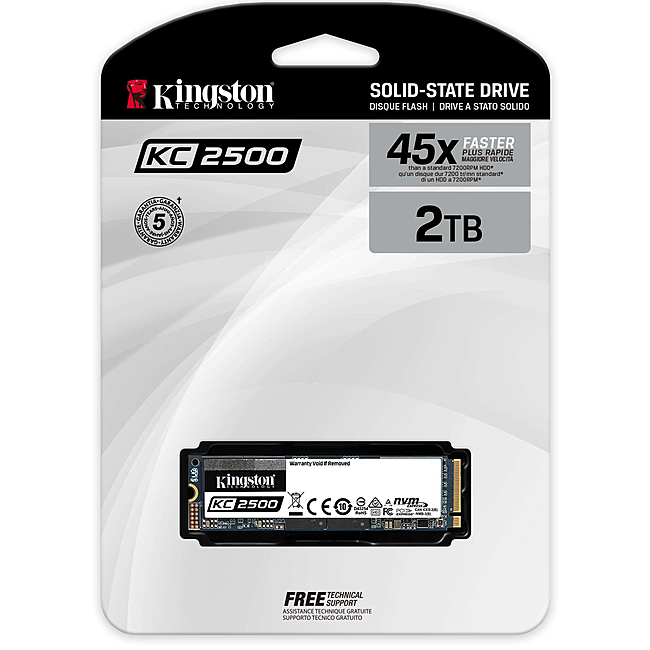 Ổ cứng SSD NVMe 2TB Kingston KC2500 SKC2500M8 - Hàng Chính Hãng