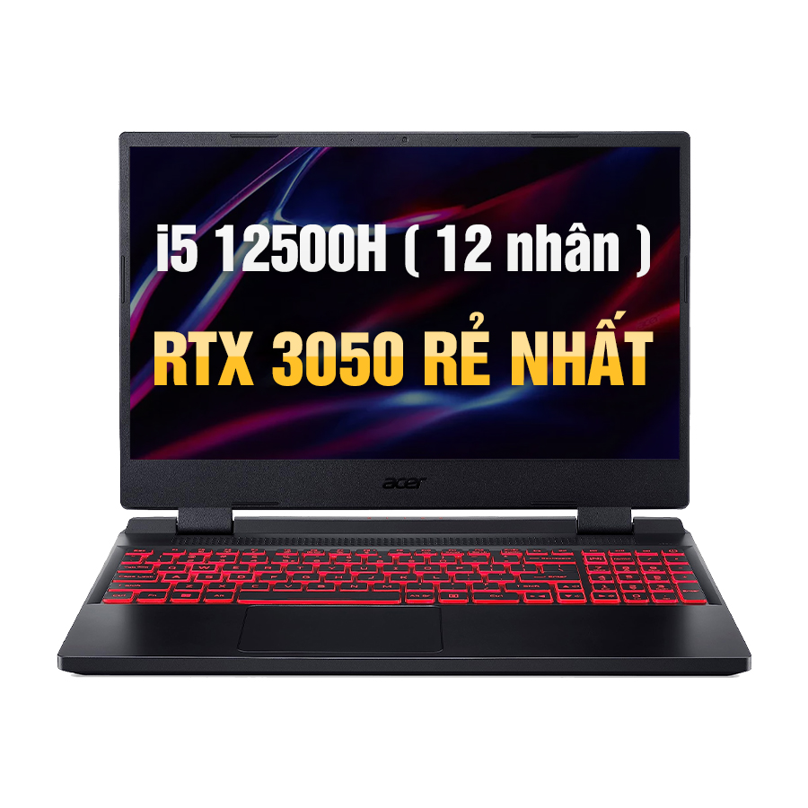 [New Outlet] Laptop Acer Nitro 5 AN515-58-525P - Intel Core i5-12500H | Nvidia RTX 3050 | 15.6 Inch Full HD 144Hz