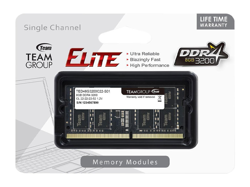 [New 100%] RAM Laptop DDR4 8GB TeamGroup Elite bus 2666Mhz