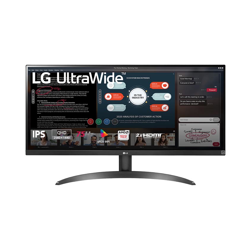 Màn hình LG 29 Inch 29WP500-B (29 inch/WFHD/IPS/75Hz/5ms/250 nits/HDMI+Audio/FreeSync)