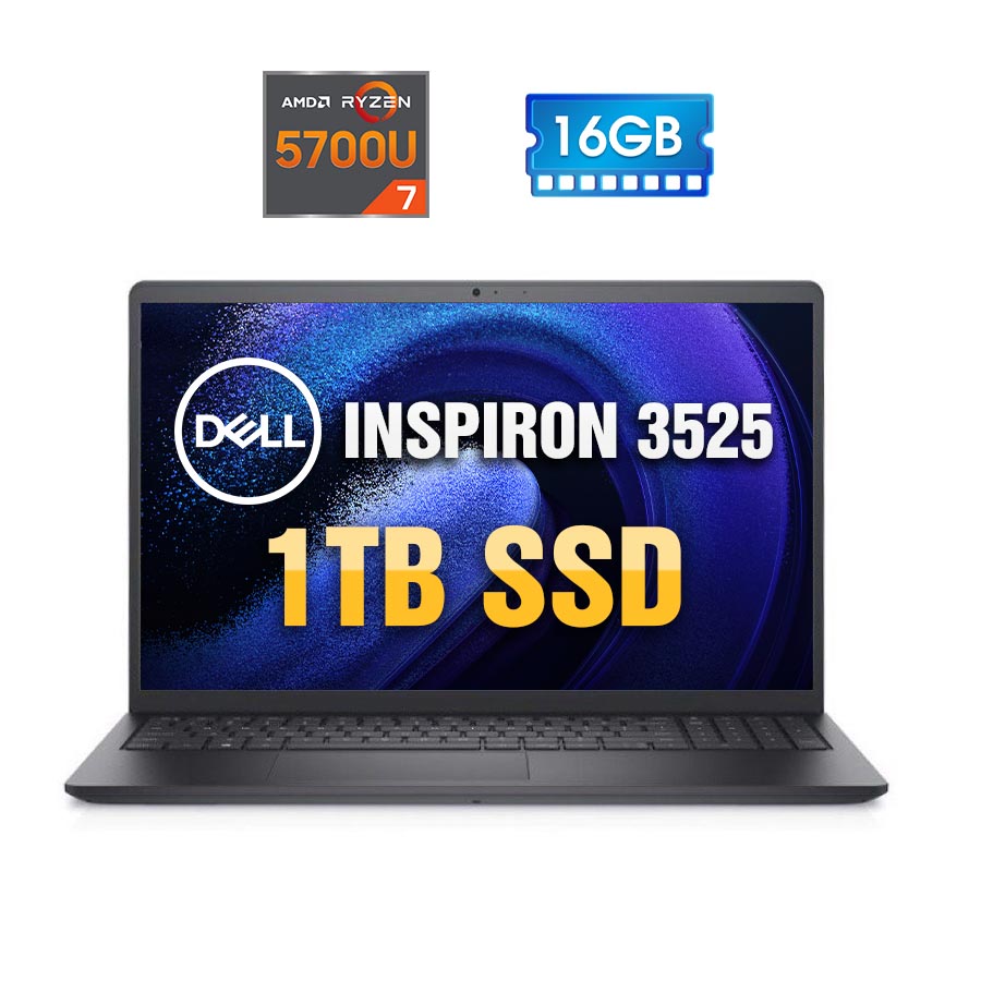 Laptop Dell Inspiron 3525 - AMD Ryzen 7-5700U | 16GB | 15.6 inch Full HD