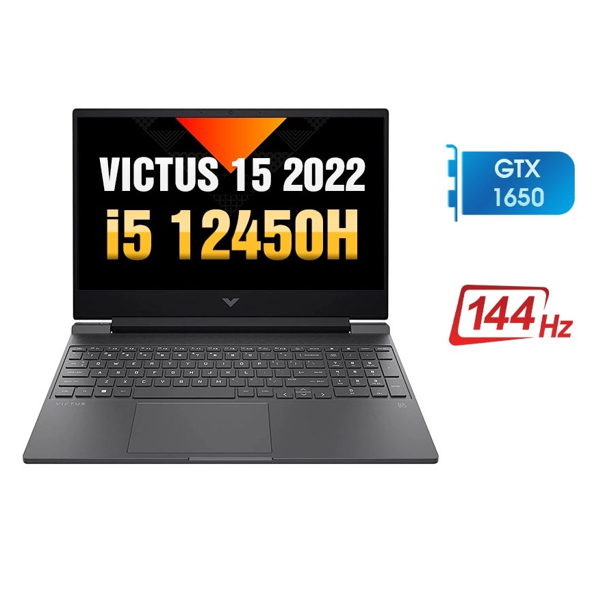 [Mới 100% Full Box] Laptop HP Victus 15 FA0031DX 68U87UA  (2022) - Intel Core i5-12450H | GTX 1650 | 15.6 Inch Full HD 144Hz