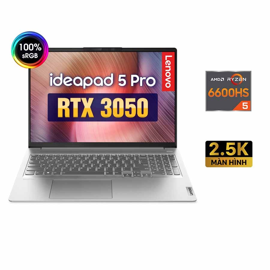 [New 100%] Laptop Lenovo Ideapad 5 Pro 16ARH7 82SN003JVN - AMD Ryzen 5 6600HS | RTX 3050 | 16 Inch WQXGA