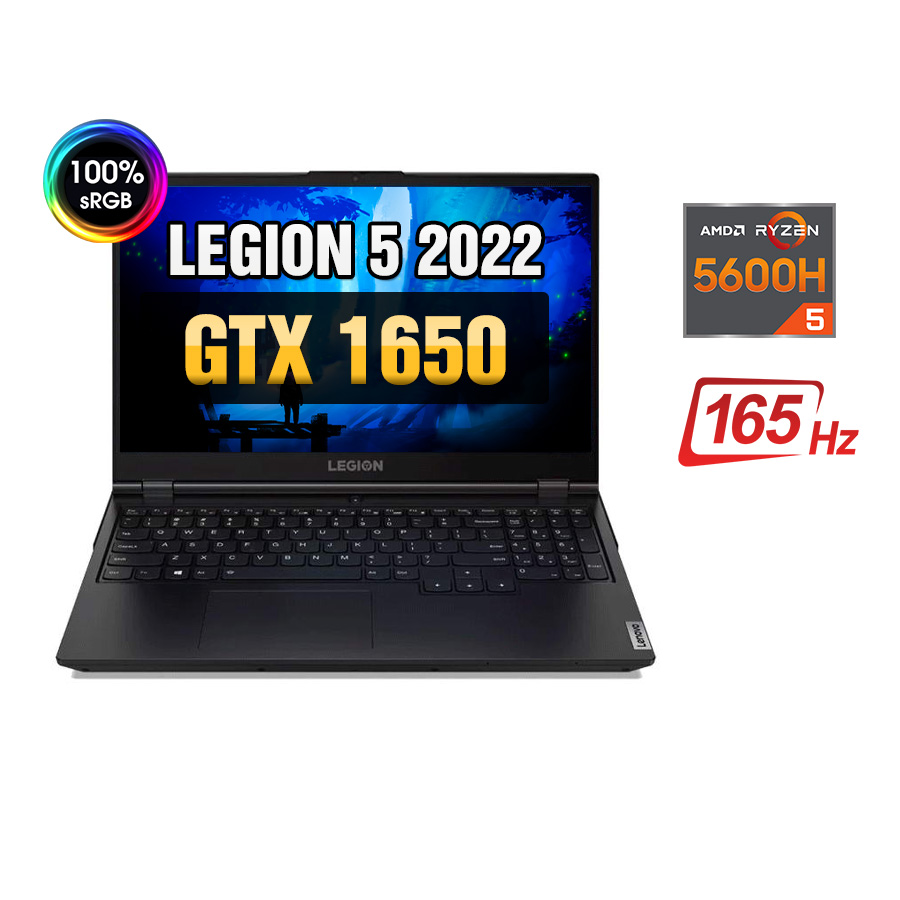 [Mới 99% Full Box] Laptop Lenovo Legion 5 15ACH6A 82JW00JPVN - AMD Ryzen 5 5600H | GTX 1650