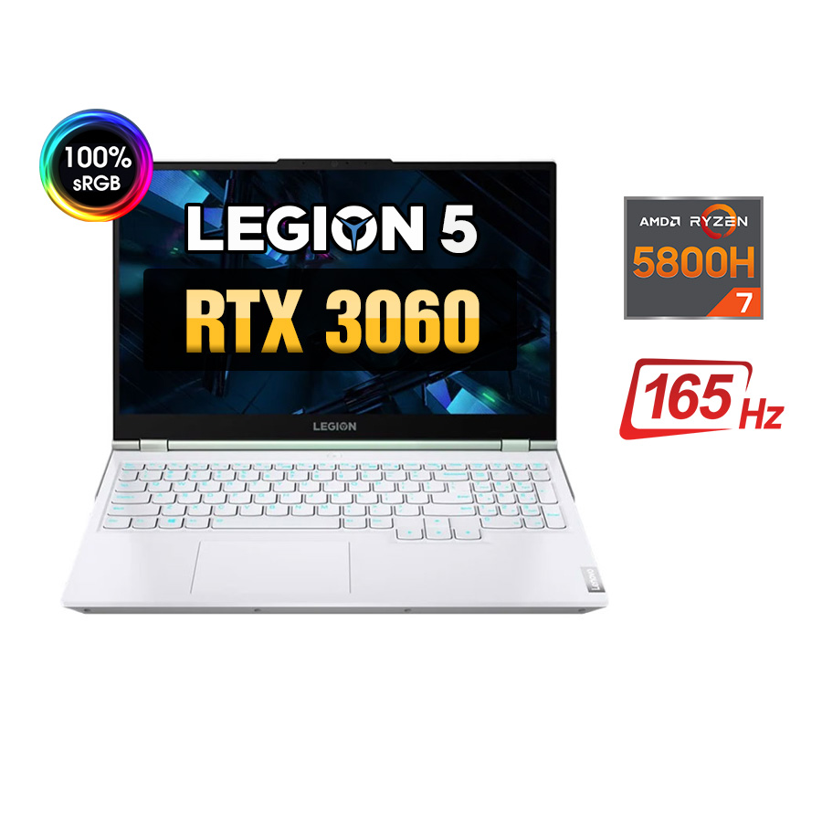 [New Outlet] Laptop Lenovo Legion 5 15ACH6H 82JU00DGVN - AMD Ryzen 7-5800H | RTX 3060 | 100%sRGB 165Hz
