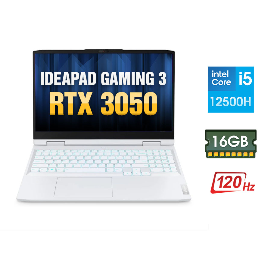 [Mới 100% Full Box] Laptop Lenovo IdeaPad Gaming 3 15IAH7 82S900V3VN - Intel Core i5 - 12500H | RTX 3050 4GB | 15.6 Inch Full HD 120Hz