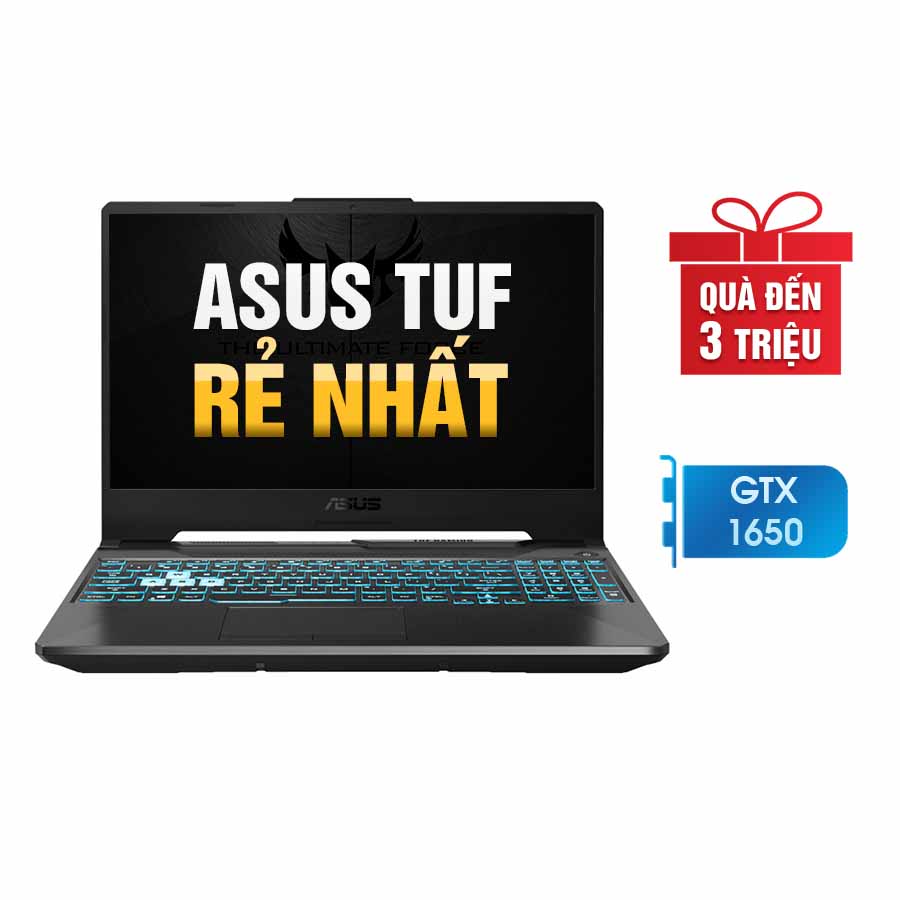 [Mới 100% Full Box] Laptop Asus TUF A15 FA506IHRB-HN080W - AMD Ryzen 5 - 4600H | GTX 1650 4GB | 15.6 Inch Full HD 144Hz