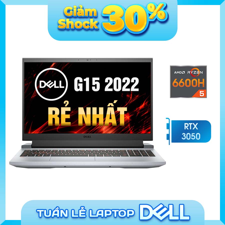 Laptop Dell Gaming G15 5525 - AMD Ryzen 5  6600H | 15.6 Inch Full HD 120Hz