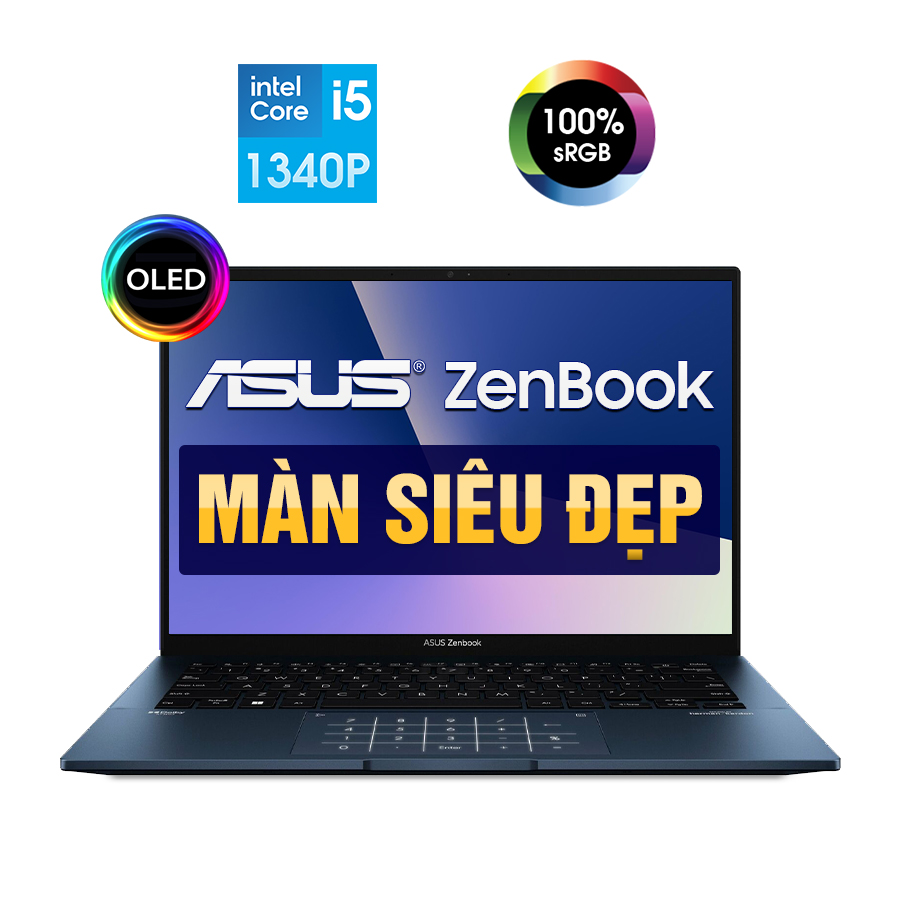 [New 100%] Laptop Asus Zenbook 14 OLED UX3402VA-KM085W - Intel Core i5-1340P | 14 inch OLED WQXGA+