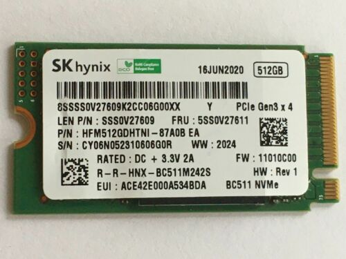 Ổ cứng SSD 512GB NVMe M.2 2242 SK Hynix