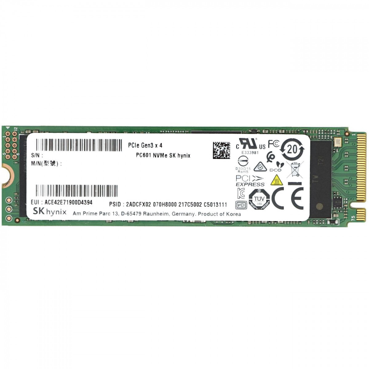 Ổ cứng SSD 1TB NVMe M.2 2280 SK Hynix Gen 3