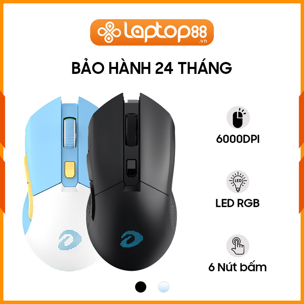 [New 100%] Chuột Không Dây DAREU EM901X Blue White/Black
