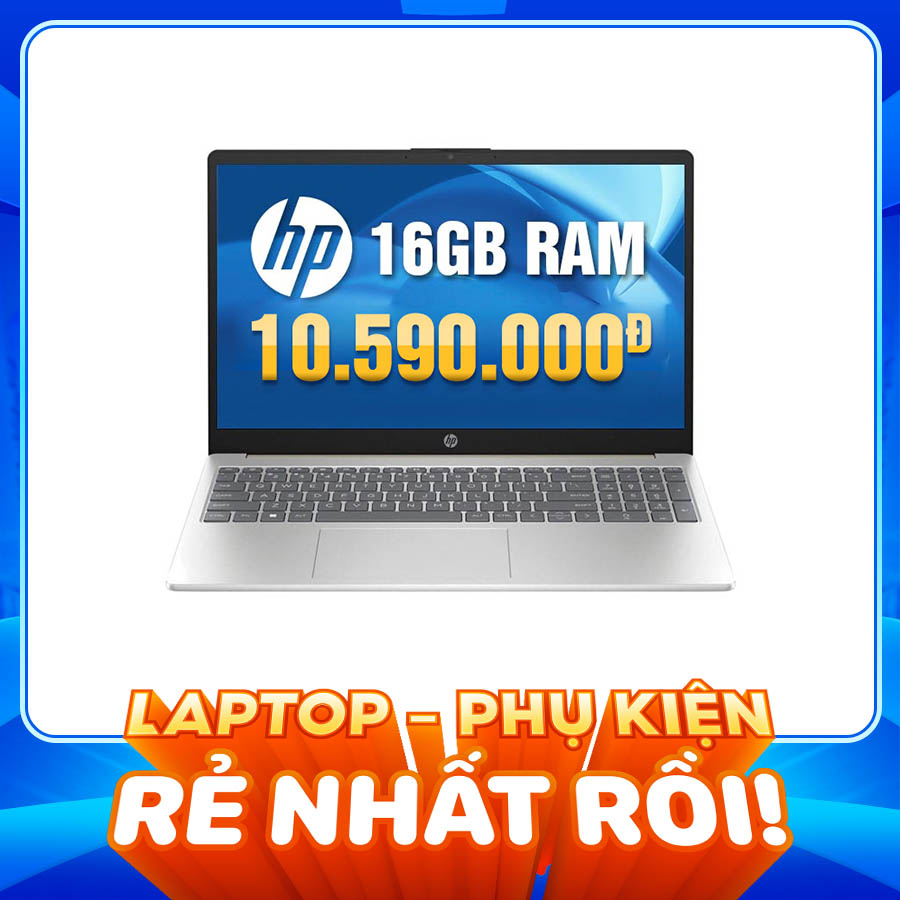 [New 100%] Laptop HP 15-fc0093dx 8F1A6UA - AMD R5-7520U | 15.6 Inch Full HD