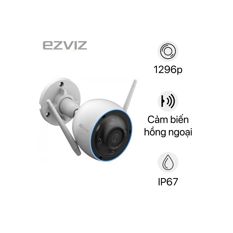 [New 100%] Camera IP Wifi Ngoài Trời Ezviz CS-H3 2K 3MP Color 