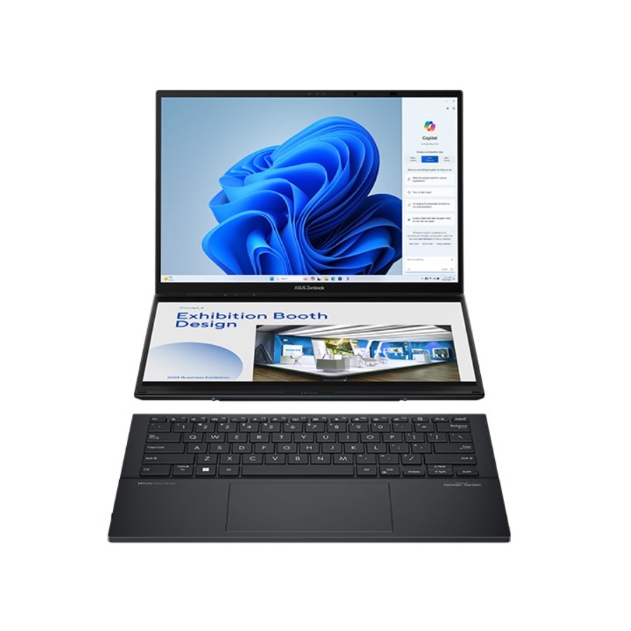 [New 100%] Laptop Asus Zenbook Duo OLED UX8406MA PZ142W - Intel Core Ultra 9 185H | 32GB | 14 Inch 3K 100% DCI-P3