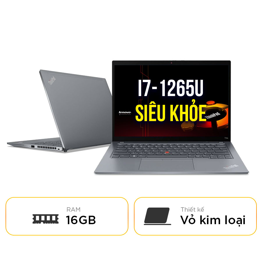 Laptop Cũ Lenovo Thinkpad T14s Gen 3 - Intel Core i7-1265u | 16GB | 14 inch Full HD+