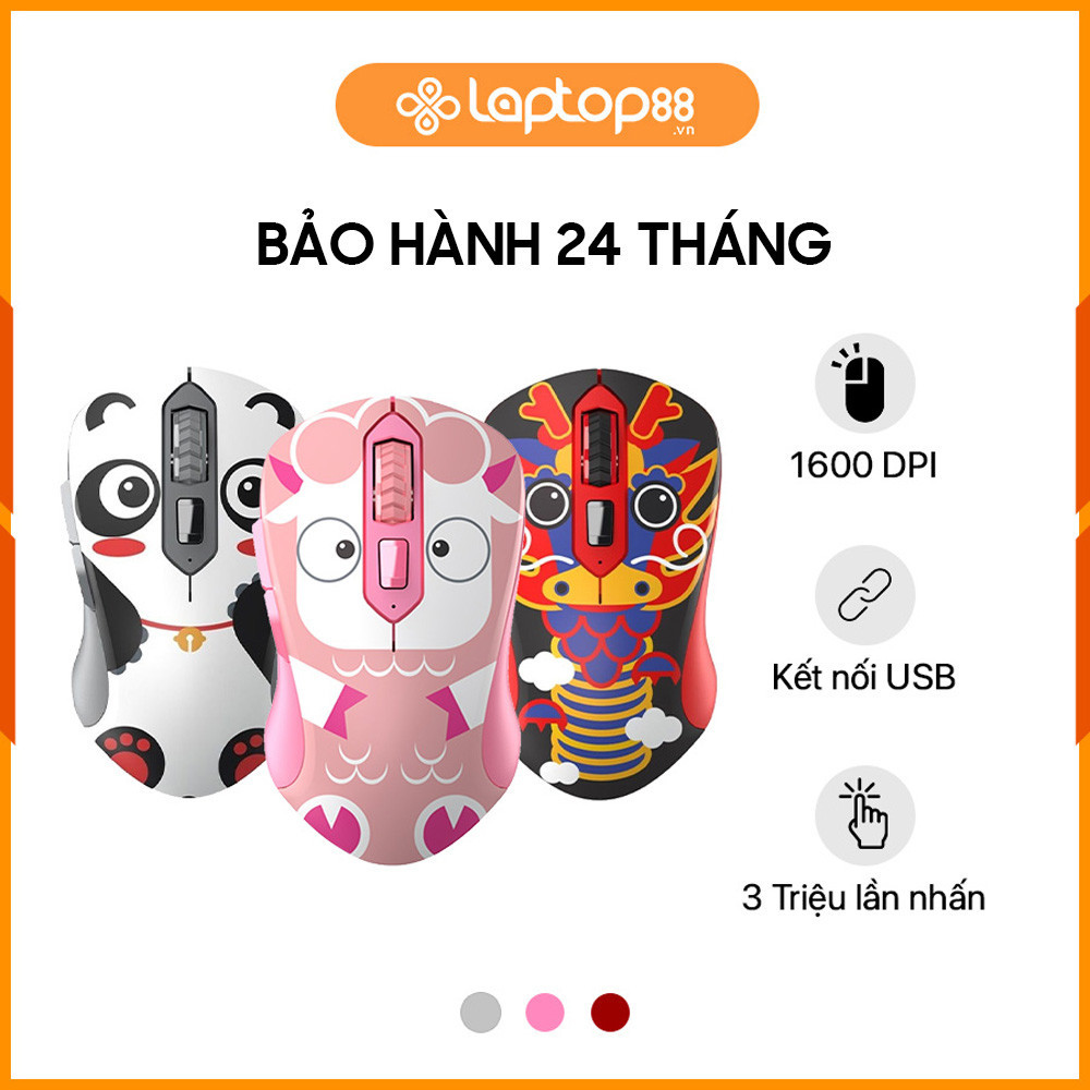 [New 100%] Chuột Không Dây DAREU LM115G Multi-color Dragon / Panda / Sheep