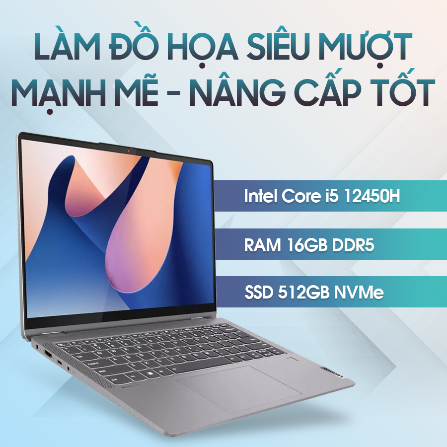 [New Outlet] Laptop Lenovo IdeaPad Slim 5 16IAH8 83BG001XVN | Intel Core i5-12450H | 16 inch Full HD+