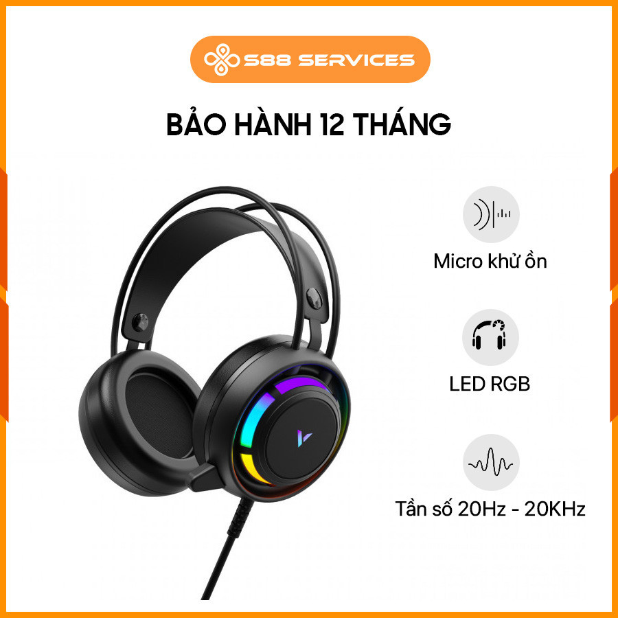 [New 100%] Tai Nghe Gaming Có Dây Rapoo VH360C Black 12964