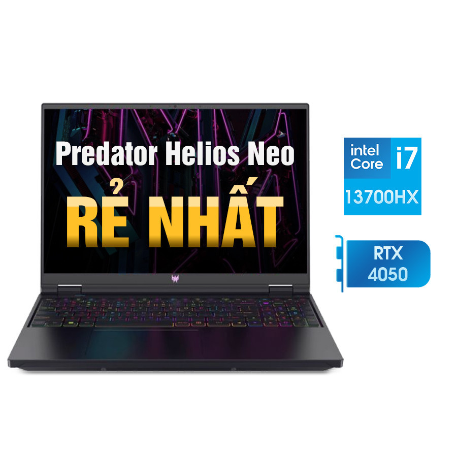 Laptop Cũ Acer Gaming Predator Helios Neo 16 PHN16 - Intel Core i7-13700HX | RTX 4050 | 15.6