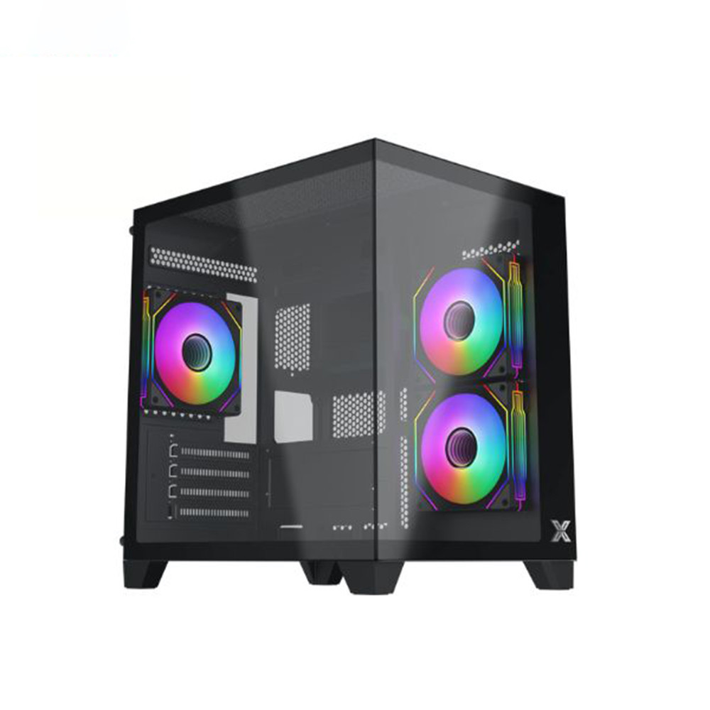 [New 100%] Vỏ máy tính Xigmatek Aqua M Nano 3GF EN45509 MATX 3 Fan Đen