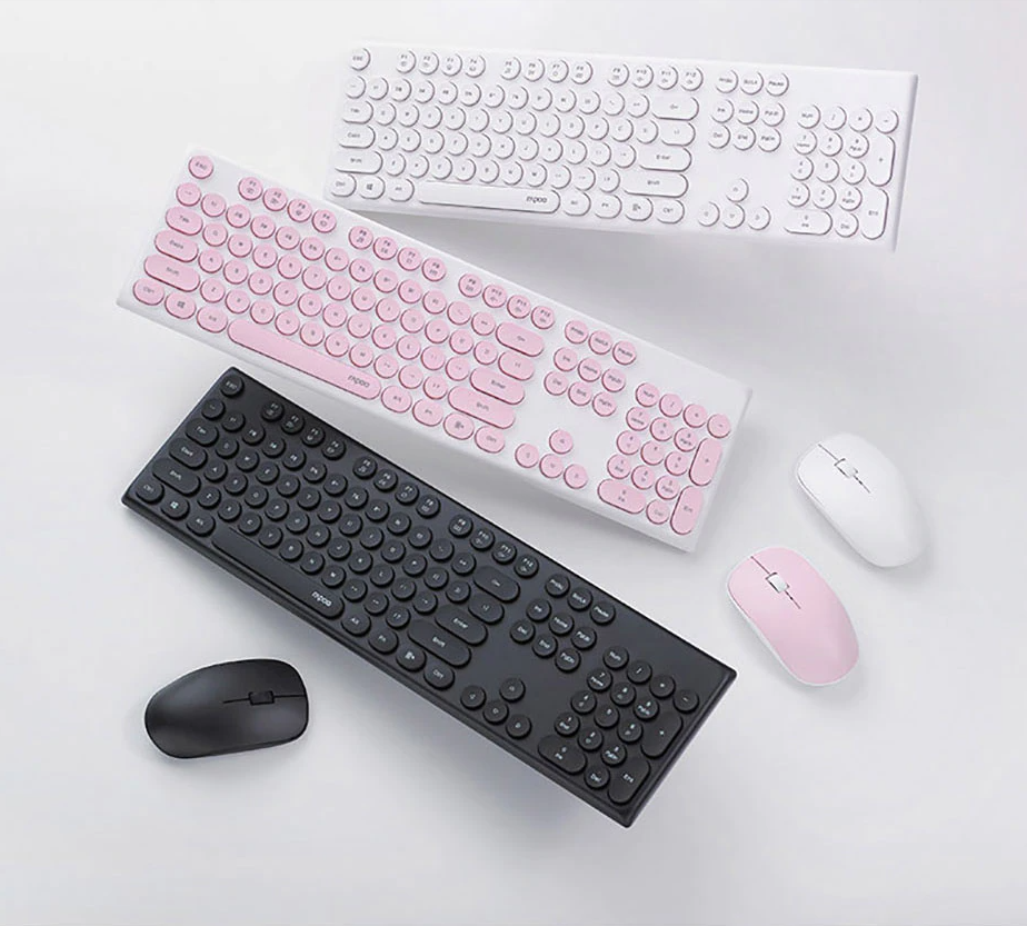 [New 100%] Bộ bàn phím chuột không dây RAPOO X260S Black 11559 | Pink 11811 | White 11810