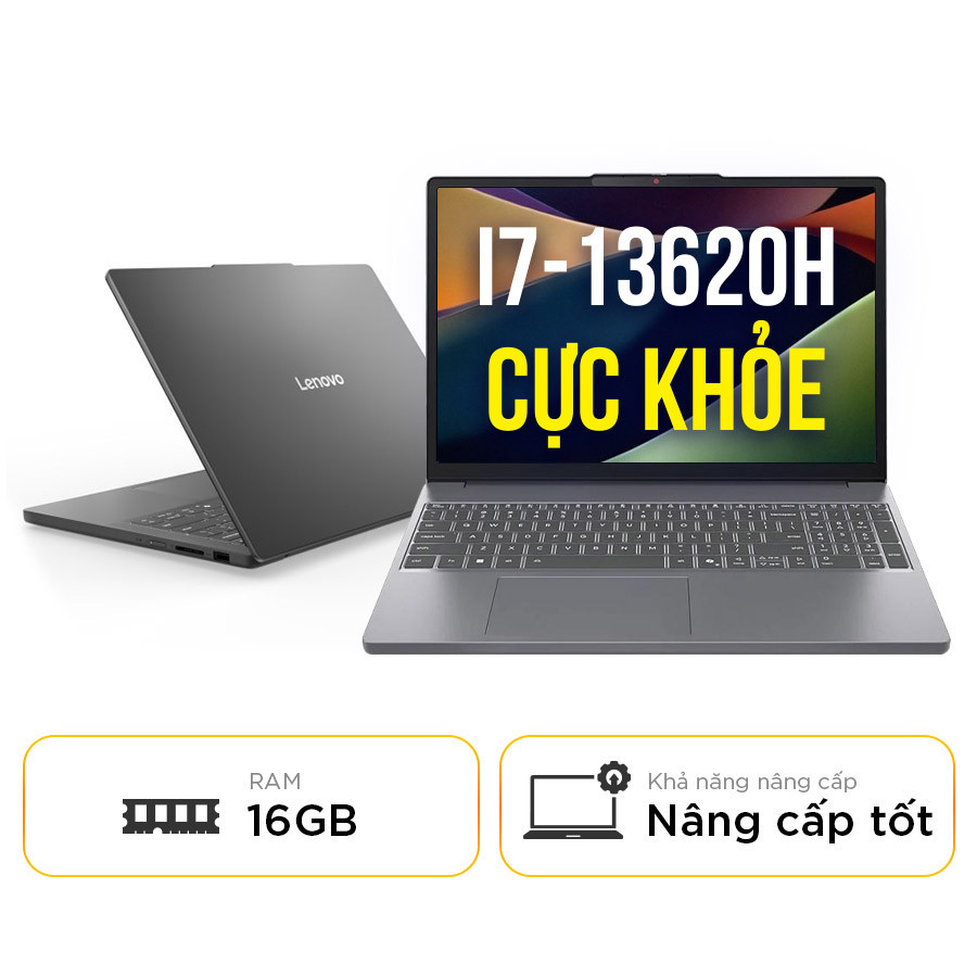 [New 100%] Laptop Lenovo IdeaPad Slim 3 16IRH10 83K20001VN / 83K20004VN - Intel Core i7-13620H | 16 inch Full HD+