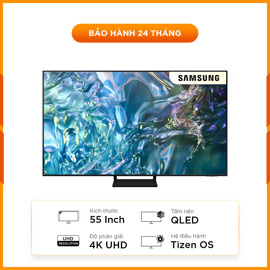 [New 100%] Smart Tivi Samsung 55Q60D QLED 4K 55 inch 2024