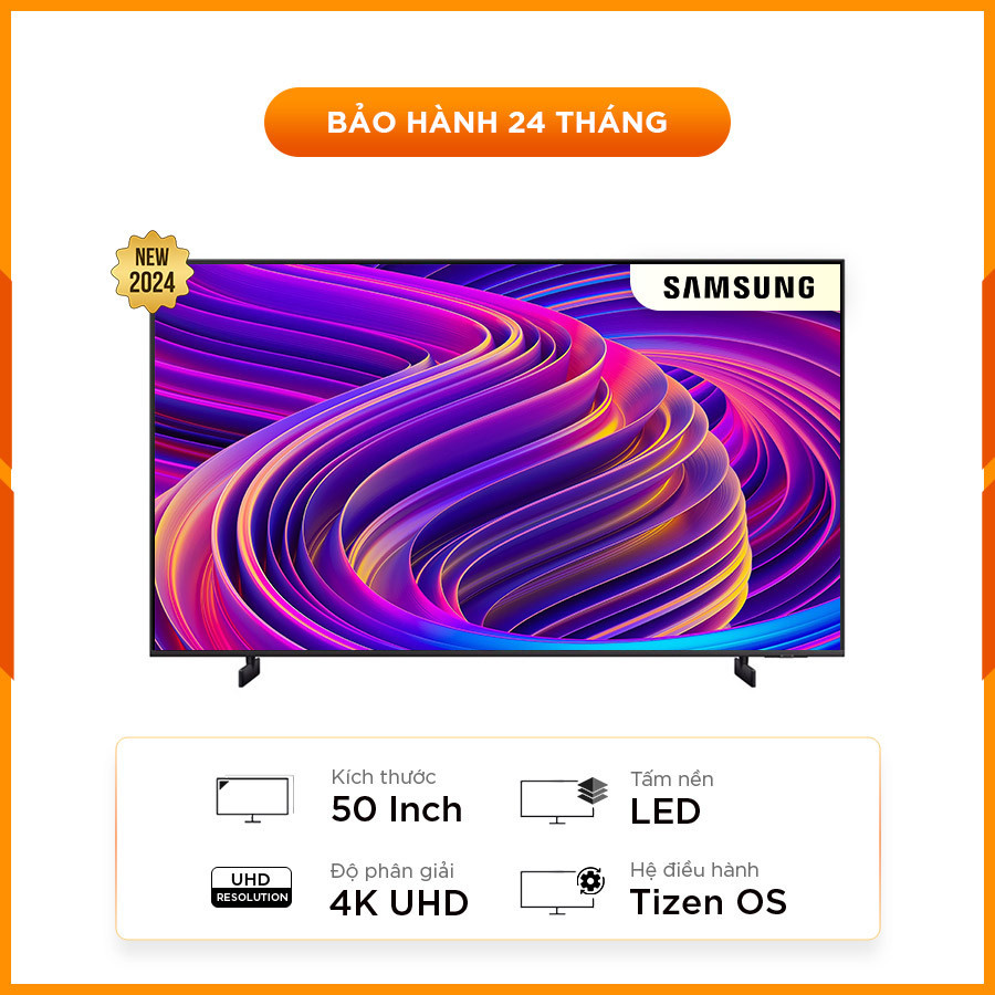 [New 100%] Smart Tivi Samsung Crystal 50DU8000 UHD 4K 50 Inch 2024