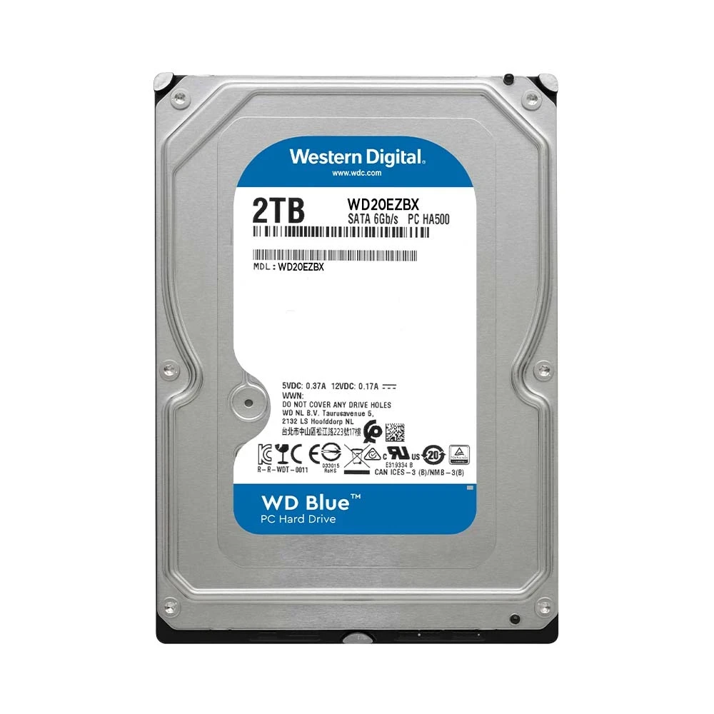 [New 100%] Ổ Cứng HDD WD Blue 2TB 3.5 inch SATA III 256MB Cache 7200RPM WD20EZBX